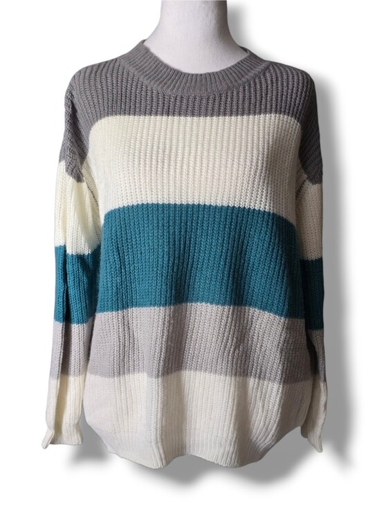 SHEIN Sweaters - Shein Striped Oversized Sweater - Size Small
